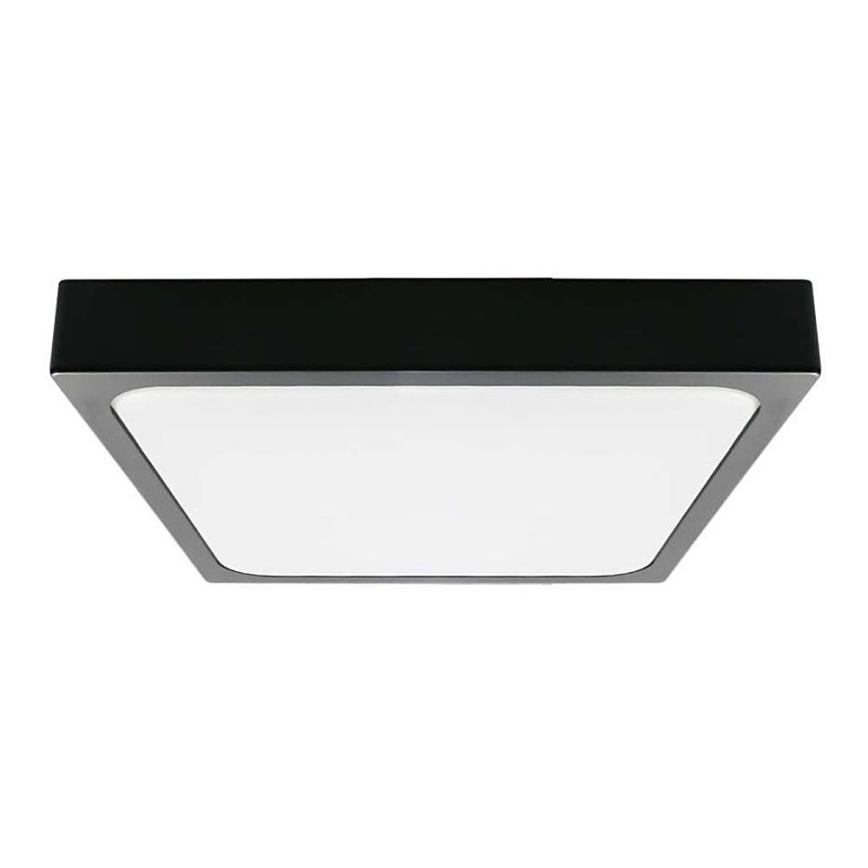Φωτιστικό οροφής μπάνιου LED LED/18W/230V 6500K IP44 22,5x22,5 cm μαύρο