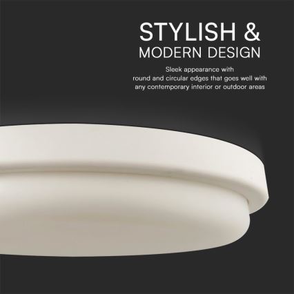 Φωτιστικό οροφής μπάνιου LED LED/24W/230V 6500K IP54 διάμετρος 24 cm