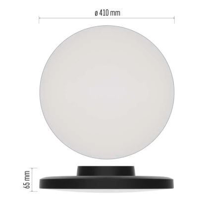 Φωτιστικό οροφής μπάνιου LED LED/32W/230V 3000/4000/5700K IP55 μαύρο