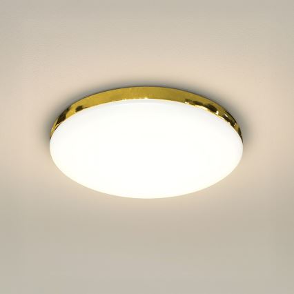 Φωτιστικό οροφής μπάνιου LED MAYA LED/15W/230V διάμετρος 33 cm IP44 χρυσό