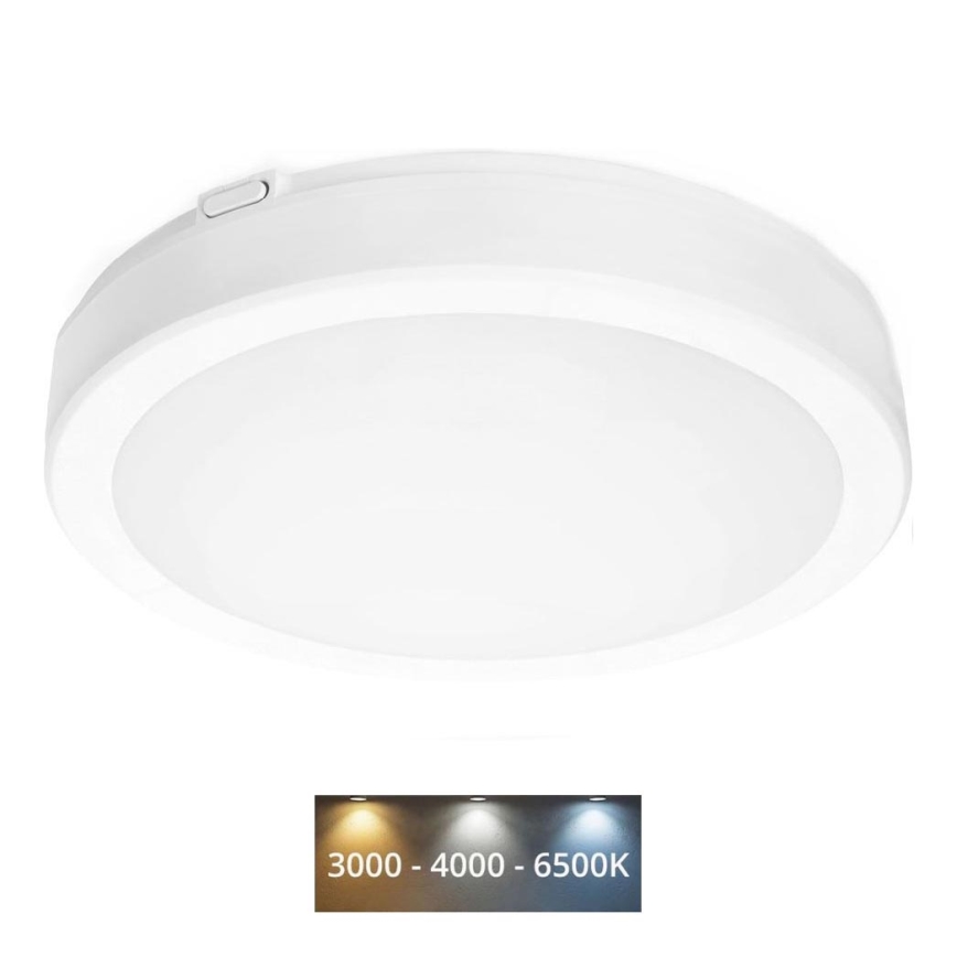 Φωτιστικό οροφής μπάνιου LED NAIROS LED/24W/230V 3000/4000/6500K IP65 διάμετρος 30 λευκό