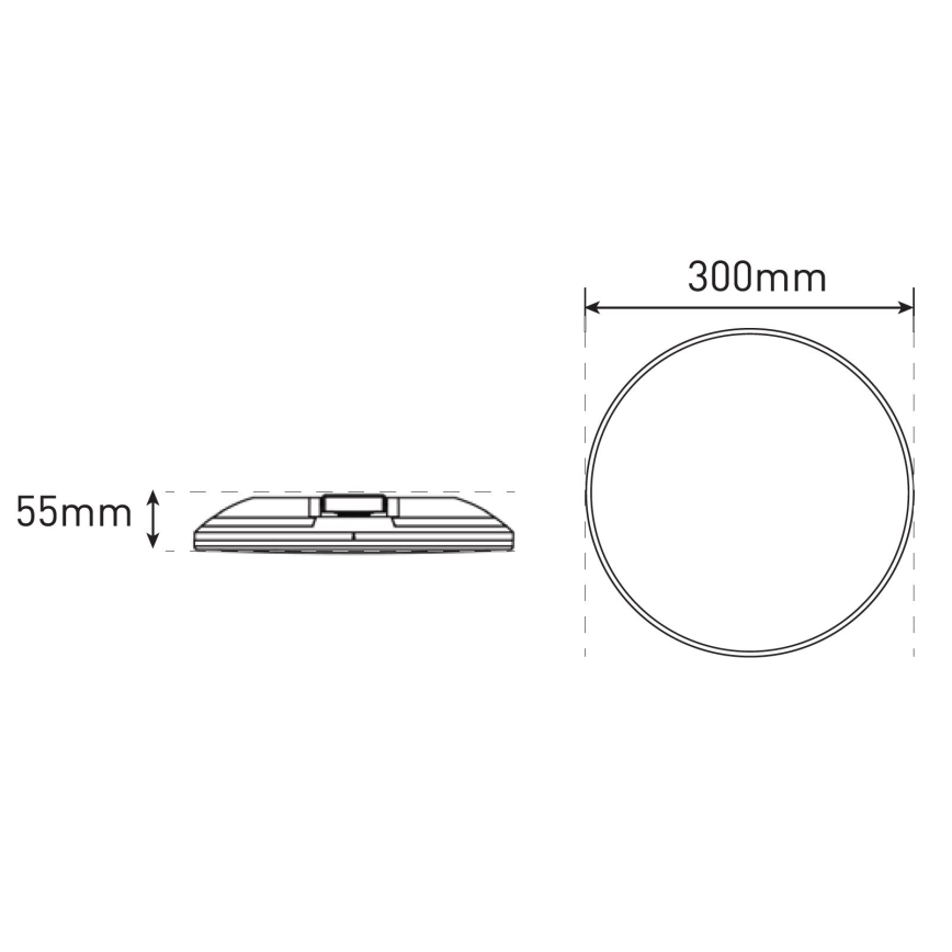 Φωτιστικό οροφής μπάνιου dimming LED SLIDE LED/6/12/18/24W/230V 2900/4000/6200K IP44 λευκό