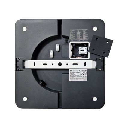 Φωτιστικό οροφής μπάνιου LED με αισθητήρα ELLÉ LED/24W/230V 3000/4000/6500K 26x26 cm IP54 ανθρακί