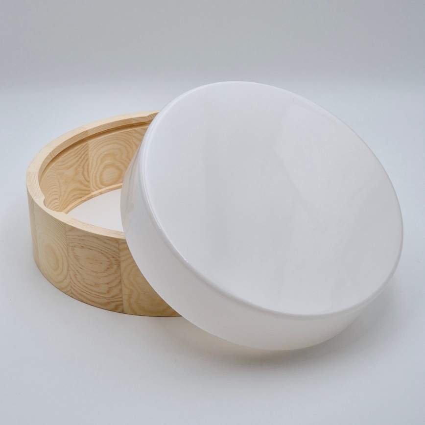 Φωτιστικό οροφής μπάνιου NATURAL 2xE27/15W/230V IP54 πεύκο Ø 27 εκ.