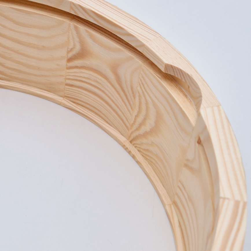 Φωτιστικό οροφής μπάνιου NATURAL 2xE27/15W/230V IP54 πεύκο Ø 27 εκ.