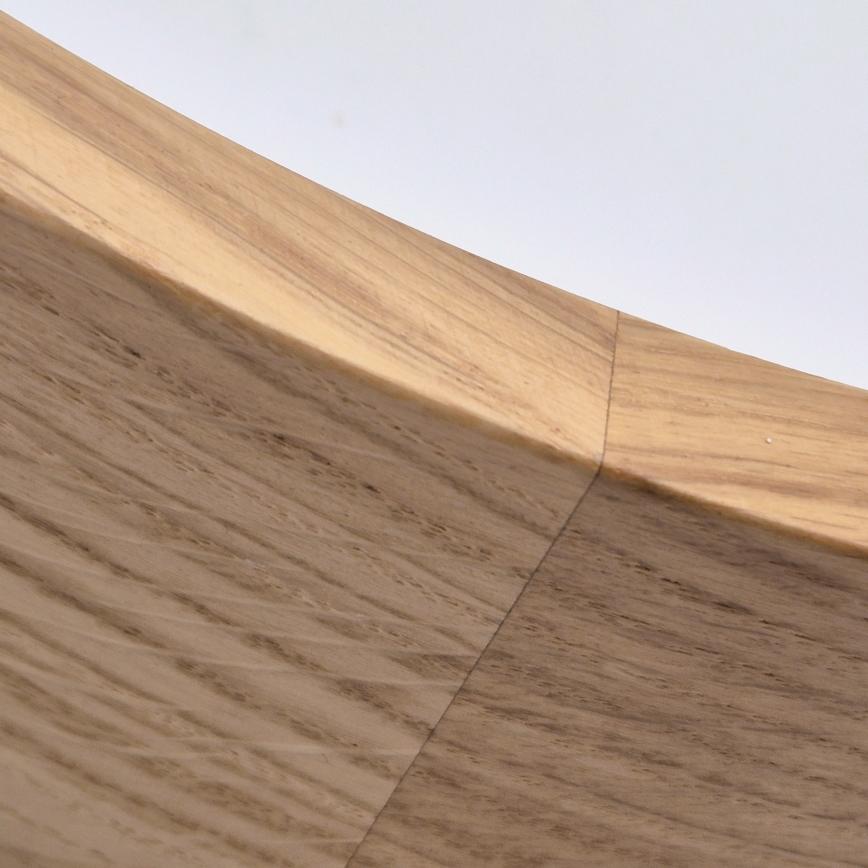 Φωτιστικό οροφής μπάνιου OAK 3xE27/15W/230V σε φινίρισμα δρυός, Ø 37 cm, IP54