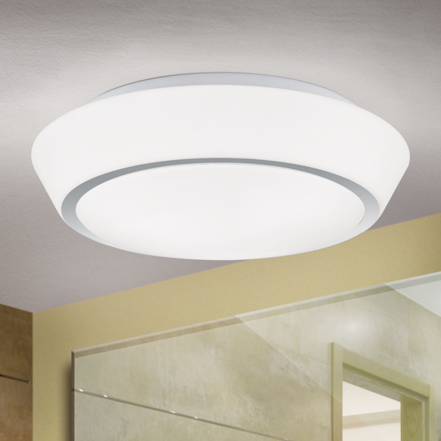 Φωτιστικό οροφής μπάνιου TENA 3xE27/60W/230V Ø 38 εκ. IP44 λευκό