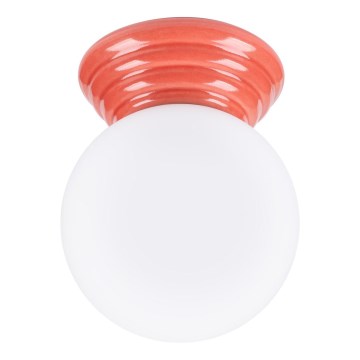 Φωτιστικό οροφής μπάνιου ZORI 1xG9/8W/230V Ø 12 cm IP44 ροζ