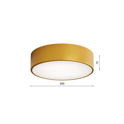 Φωτιστικό οροφής μπάνιου με αισθητήρα CLEO 2xE27/24W/230V Ø 30 cm χρυσό IP54