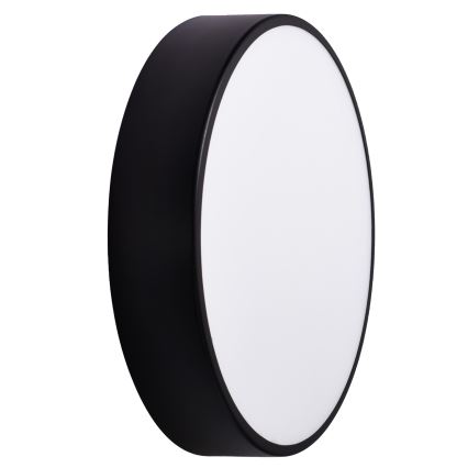 Φωτιστικό οροφής μπάνιου με αισθητήρα CLEO 3xE27/24W/230V, Ø 40 cm, μαύρο, IP54
