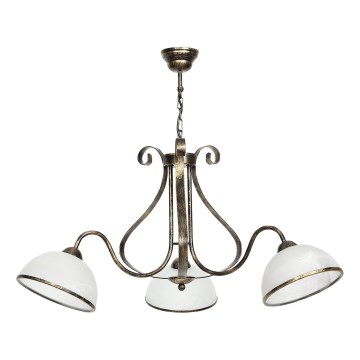 Φωτιστικό οροφής με αλυσίδα ANTICA 3xE27/60W/230V