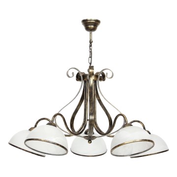 Φωτιστικό οροφής με αλυσίδα ANTICA 5xE27/60W/230V