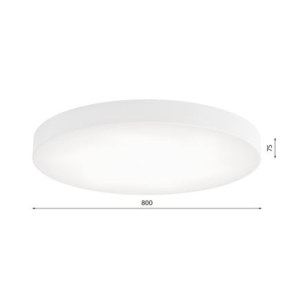 Φωτιστικό οροφής με αισθητήρα CLEO 6xE27/24W/230V δ. 80 cm λευκό