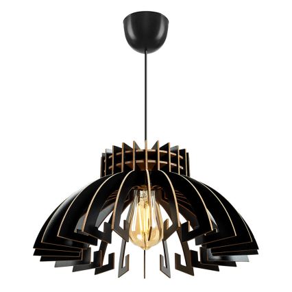 Φωτιστικό οροφής με καλώδιο 1xE27/60W/230V μαύρο διάμετρος 39 εκ.