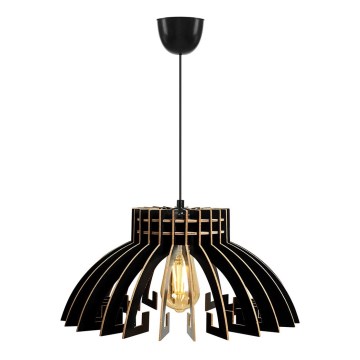 Φωτιστικό οροφής με καλώδιο 1xE27/60W/230V μαύρο διάμετρος 39 εκ.