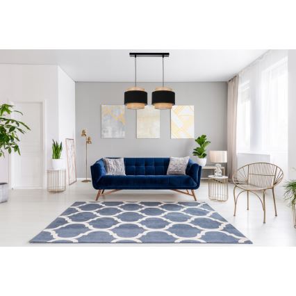 Φωτιστικό οροφής με καλώδιο 2xE27/60W/230V μπεζ
