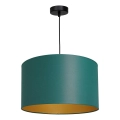 Φωτιστικό οροφής με καλώδιο ARDEN 1xE27/60W/230V διάμ. 40 εκ. πράσινο/χρυσό