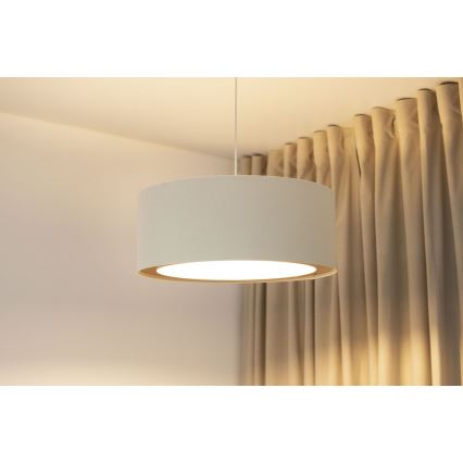 Φωτιστικό οροφής με καλώδιο BOHO TRINITI 1xE27/60W/230V Ø 50 cm σε εκρού απόχρωση