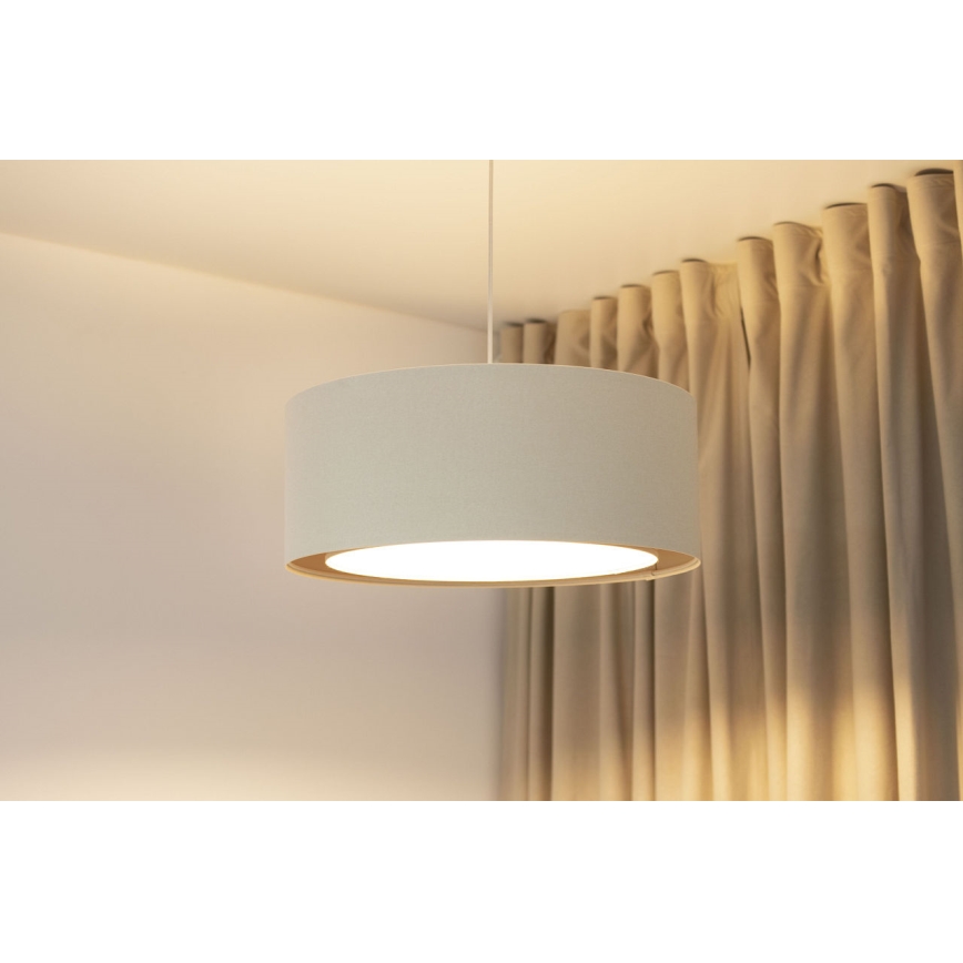 Φωτιστικό οροφής με καλώδιο BOHO TRINITI 1xE27/60W/230V Ø 50 cm σε εκρού απόχρωση