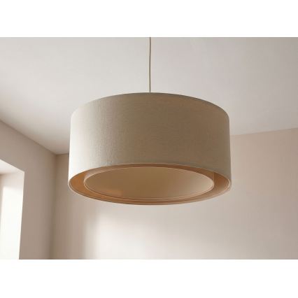 Φωτιστικό οροφής με καλώδιο BOHO TRINITI 1xE27/60W/230V Ø 50 cm σε εκρού απόχρωση