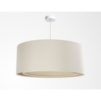 Φωτιστικό οροφής με καλώδιο BOHO TRINITI 1xE27/60W/230V Ø 50 cm σε εκρού απόχρωση
