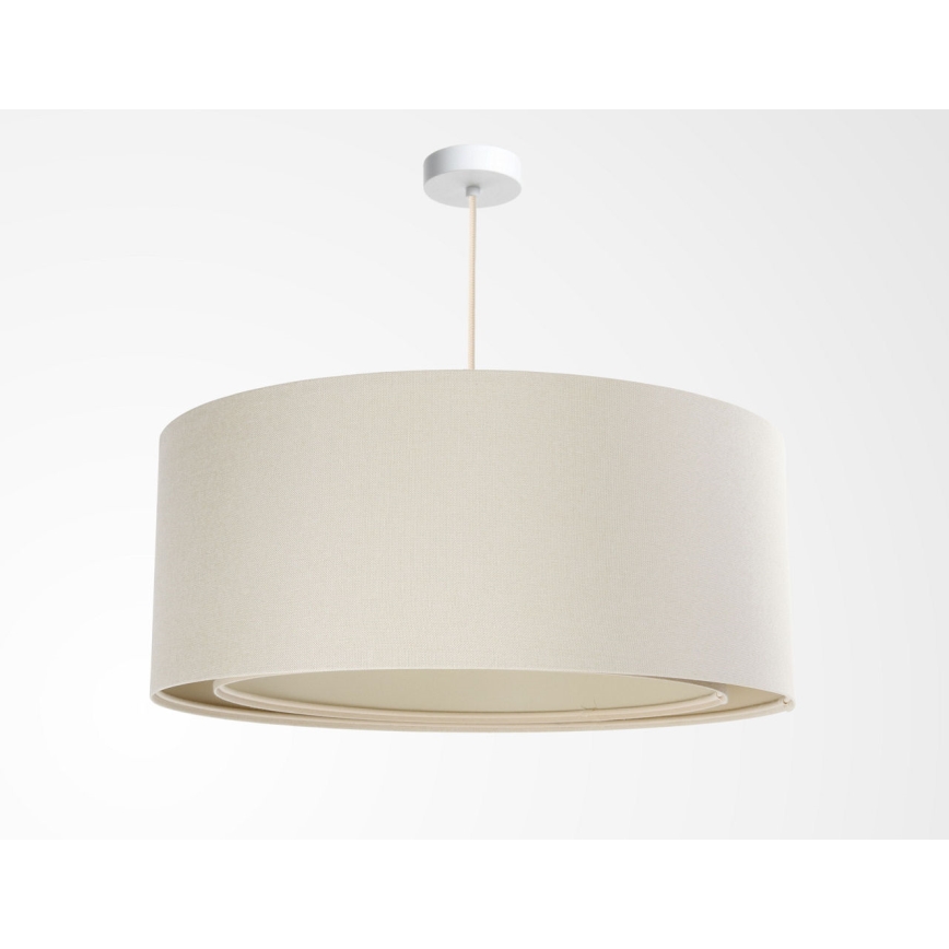 Φωτιστικό οροφής με καλώδιο BOHO TRINITI 1xE27/60W/230V Ø 50 cm σε εκρού απόχρωση
