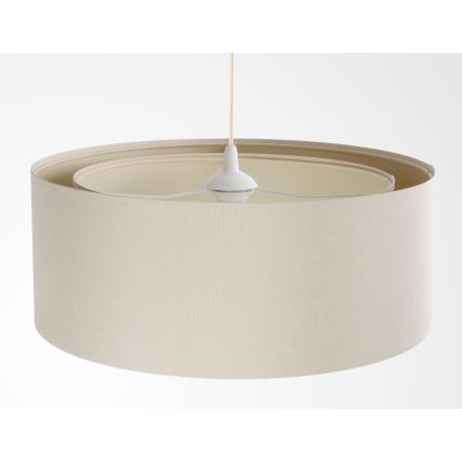 Φωτιστικό οροφής με καλώδιο BOHO TRINITI 1xE27/60W/230V Ø 50 cm σε εκρού απόχρωση