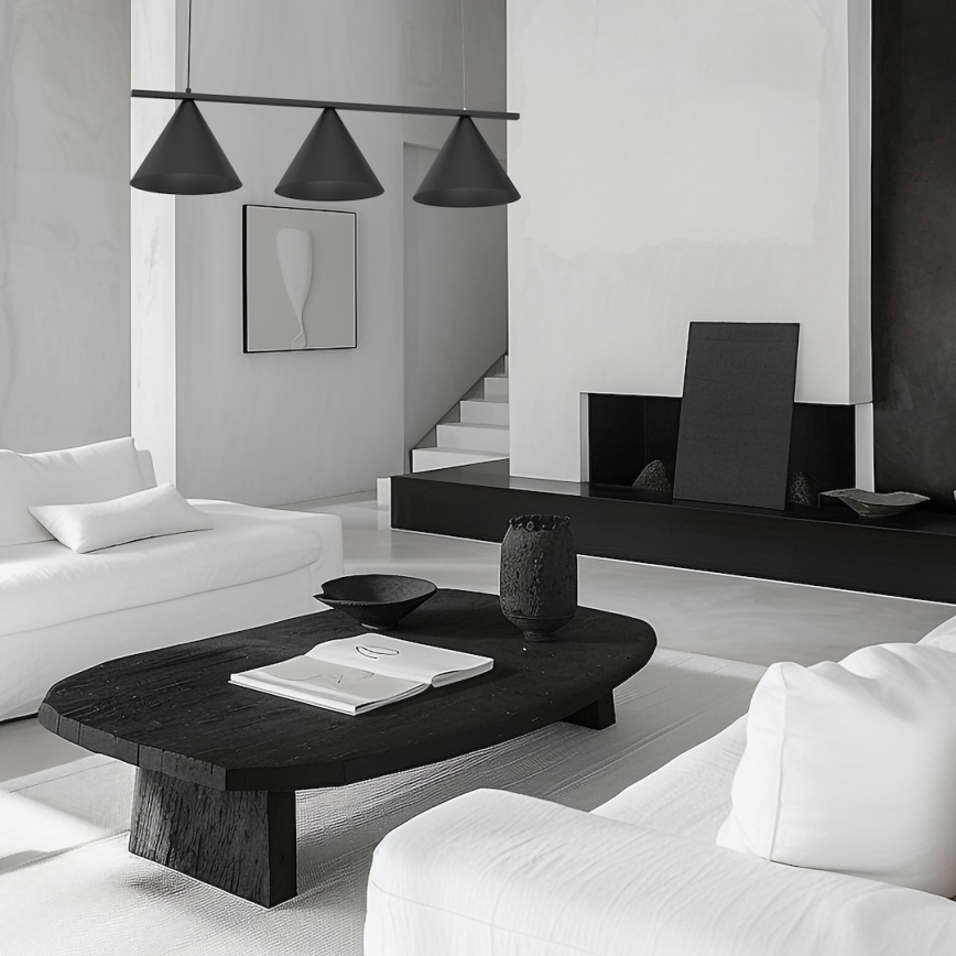 Φωτιστικό οροφής με καλώδιο CAPITAL 3xGX53/15W/230V μαύρο