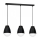 Φωτιστικό οροφής με καλώδιο CARYON 3xE14/60W/230V μαύρο