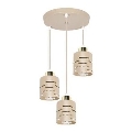 Φωτιστικό οροφής με καλώδιο ELEN 3xE27/35W/230V Ø 29 cm μπεζ/χρυσό