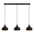 Φωτιστικό οροφής με καλώδιο MUBA 3xE27/40W/230V μαύρο