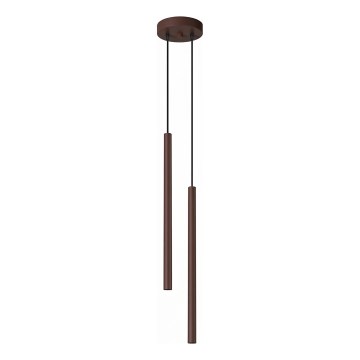 Φωτιστικό οροφής με καλώδιο PASTELO 2xG9/8W/230V καφέ
