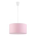 Φωτιστικό οροφής με καλώδιο RONDO KIDS 1xE27/15W/230V ροζ