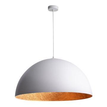Φωτιστικό οροφής με καλώδιο SFERA 1xE27/60W/230V διάμ. 35 εκ. λευκό/χάλκινο