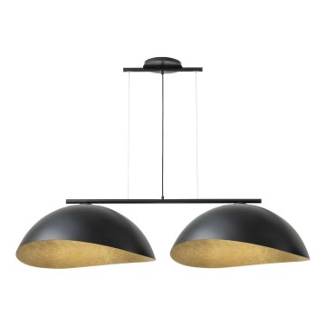 Φωτιστικό οροφής με καλώδιο SOLAR 2xE27/60W/230V μαύρο