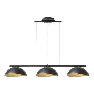 Φωτιστικό οροφής με καλώδιο SOLAR 3xE27/60W/230V μαύρο