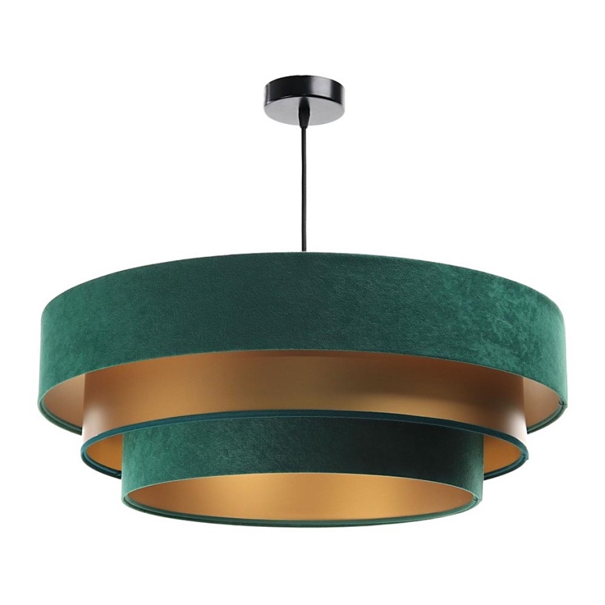 Φωτιστικό οροφής με καλώδιο TRINITI 1xE27/60W/230V πράσινο/χρυσό