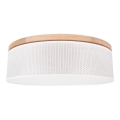 Φωτιστικό οροφής BENITA 2xE27/25W/230V διάμετρος 48 cm κρεμ/δρυς