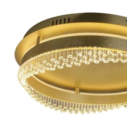 Φωτιστικό οροφής LED/36W/230V διάμ. 43 cm χρυσό