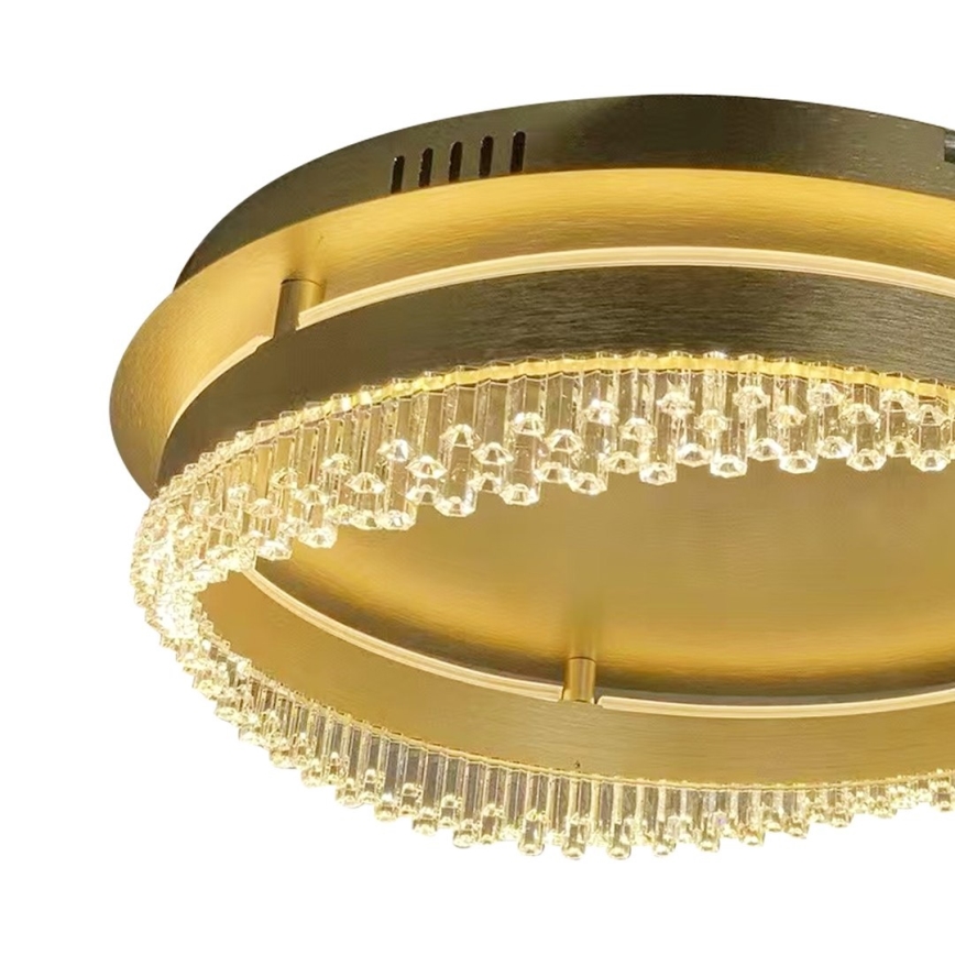 Φωτιστικό οροφής LED/36W/230V διάμ. 43 cm χρυσό