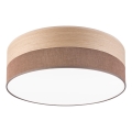 Φωτιστικό οροφής LED SIRJA WOOD LED/36W/230V διάμετρος 45 cm καφέ/δρυς