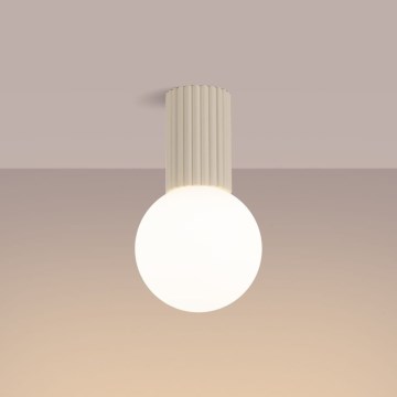 Φωτιστικό οροφής μπάνιου HALO 1xG9/8W/230V διάμετρος 12 cm IP44 κρεμ