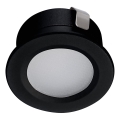 Φωτιστικό χωνευτό LED εξωτερικού χώρου IMBER LED/1W/12V 6500K διάμετρος 3 cm 30 lm IP65 μαύρο