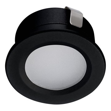 Φωτιστικό χωνευτό LED εξωτερικού χώρου IMBER LED/1W/12V 6500K διάμετρος 3 cm 30 lm IP65 μαύρο