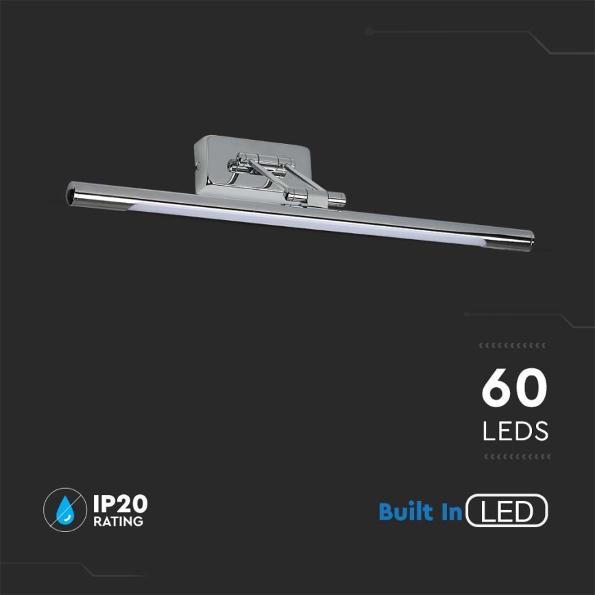 Φωτισμός καθρέφτη LED LED/13W/230V 3000K 64cm χρώμιο