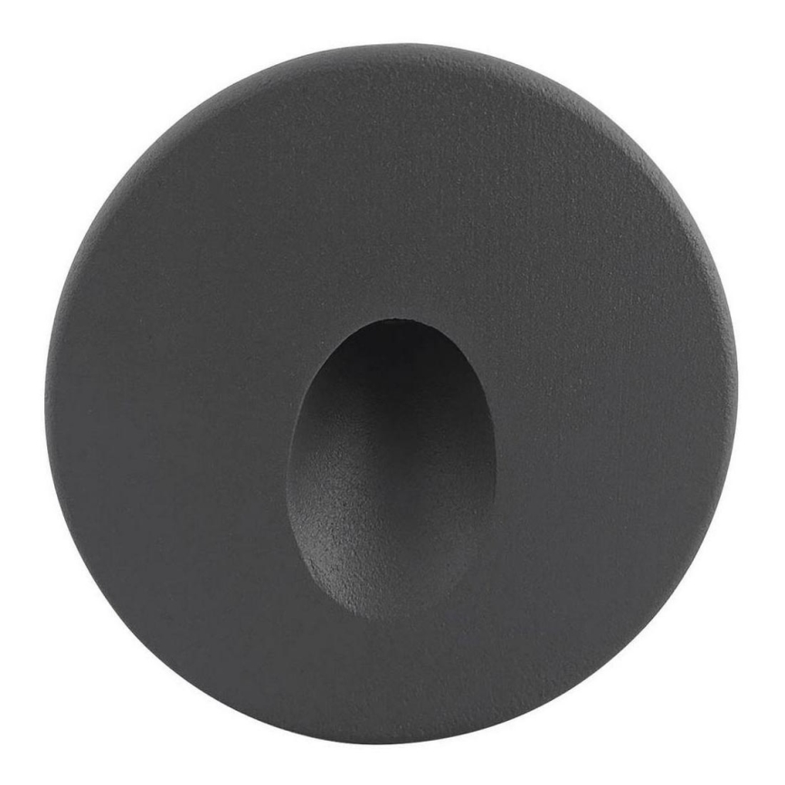 Φωτισμός σκάλας εξωτερικού χώρου LED DECENTLY LED/1,5W/230V 3000/4000/6000K IP44 ανθρακί