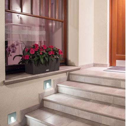 Φωτισμός σκάλας εξωτερικού χώρου LED ESPO LED/3W/230V χρώμιο ματ IP54