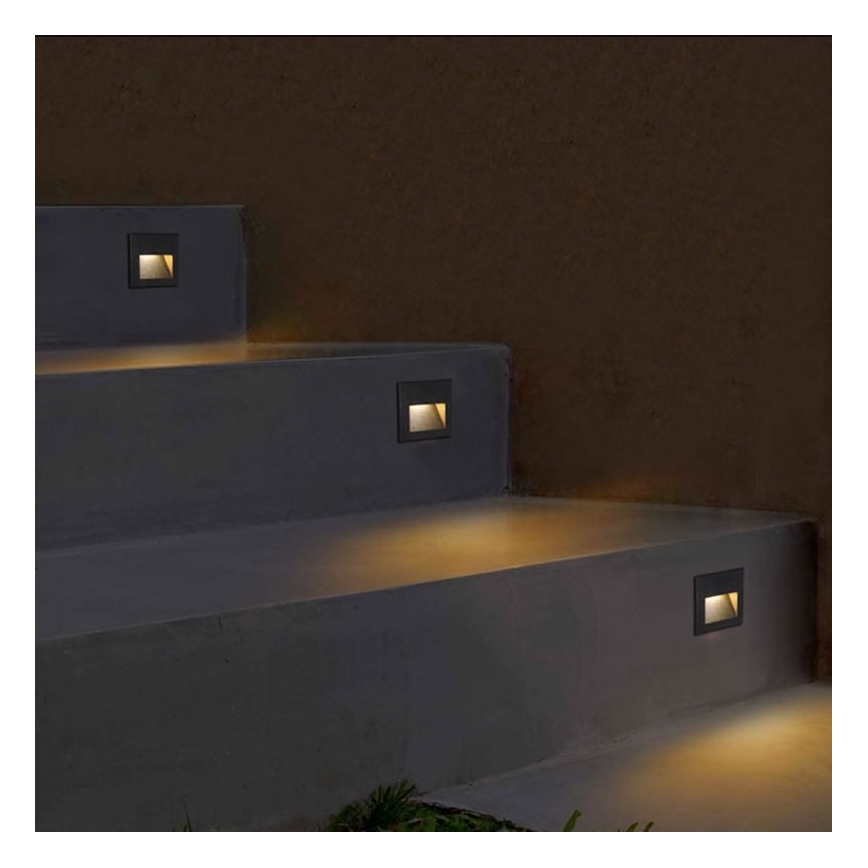 Φωτισμός σκάλας εξωτερικού χώρου LED Q7 LED/3W/230V IP44