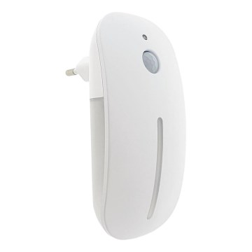Φωτάκι νυκτός LED με αισθητήρα LED/1W/230V λευκό