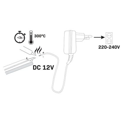 Φωτοταινία LED NEON 5 m LED/27W/12V IP65 πορτοκάλι